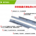隐藏式三节缓冲滑轨介绍。